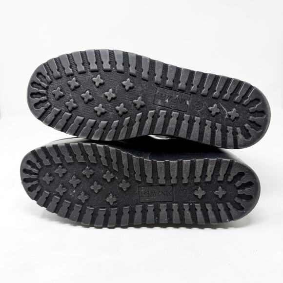 [Nine West] Henrita Black Patent Leather Platform Chelsea Ankle Boots Size 9.5 M - Picture 11 of 12